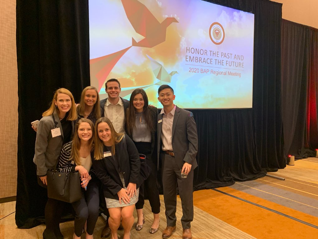 Representatives from the Epsilon Omicron BAP chapter