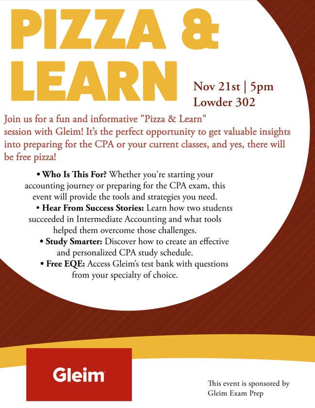 gleim pizza and learn