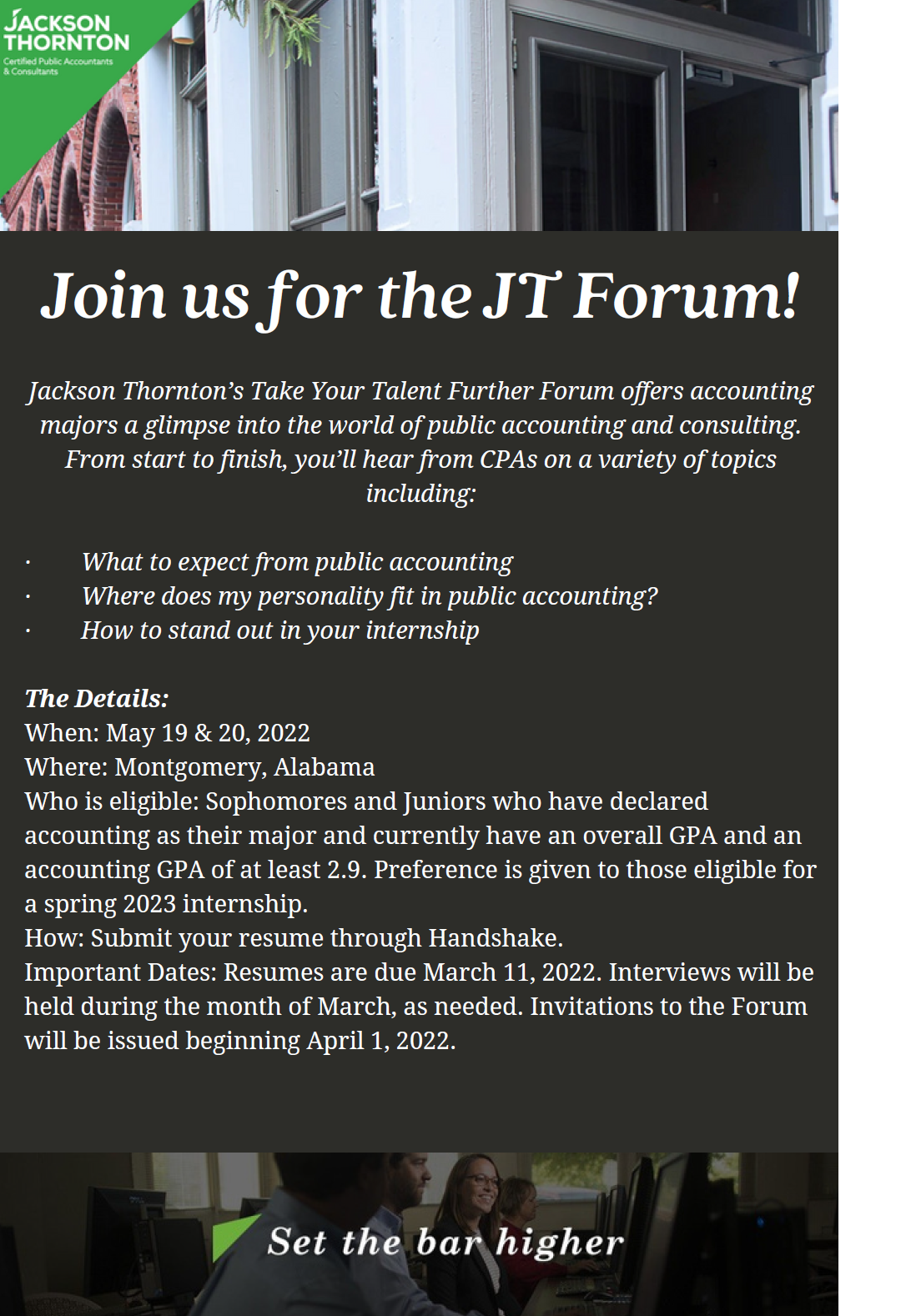Jackson Thornton Forum SLP 2022