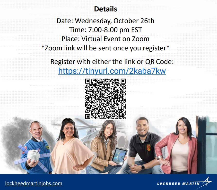 Lockheed Martin Virtual Info Session - 10/26