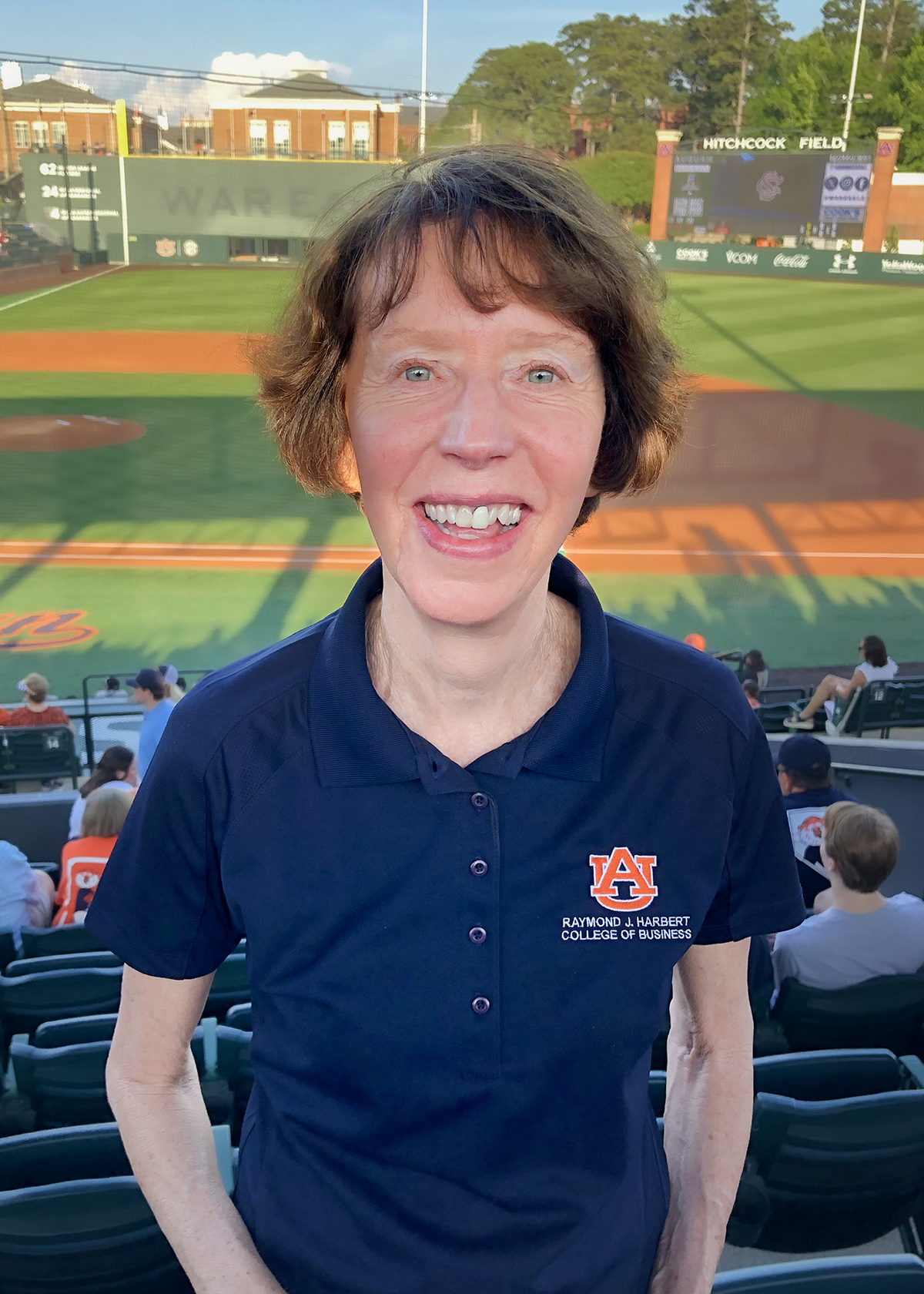 Kim Key Kim Key in stands at baseball game