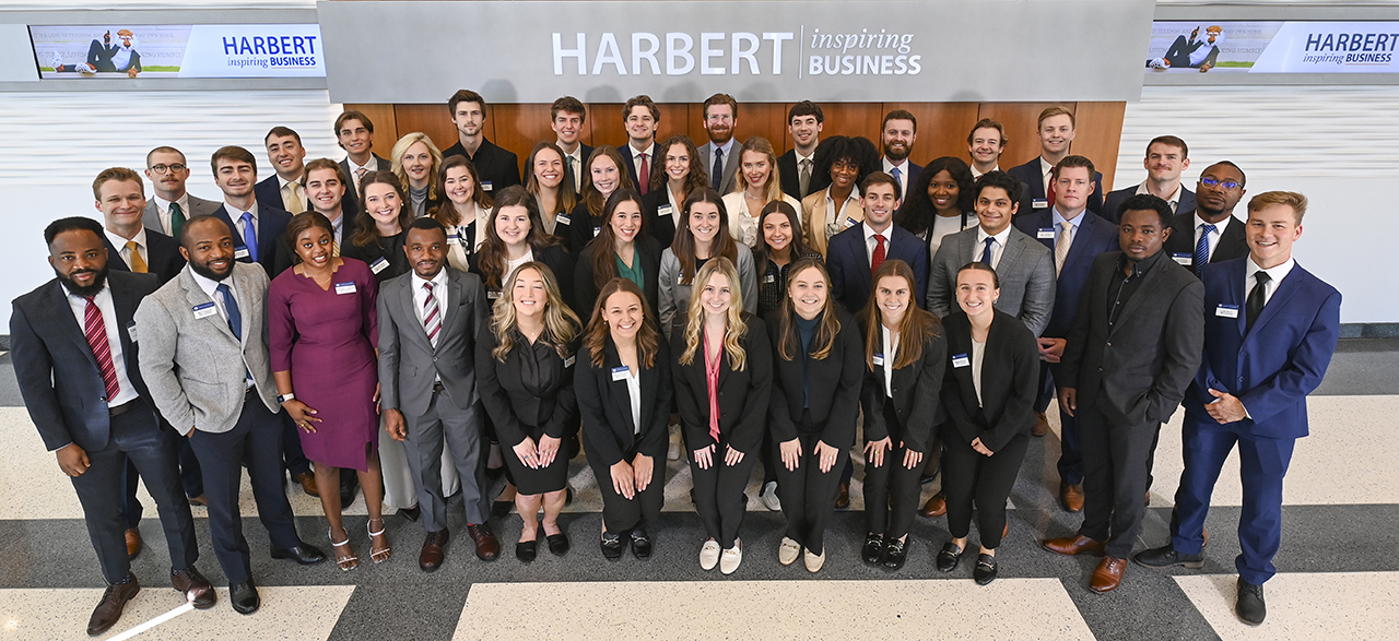 2024 FT MBA cohort Group of MBA students standing for photo