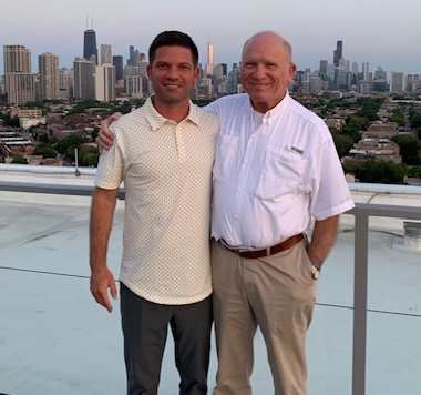 two men standing together