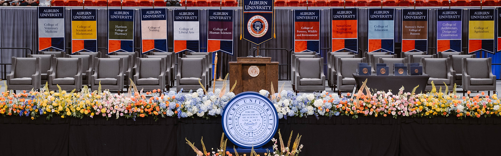 commencement stage regalia