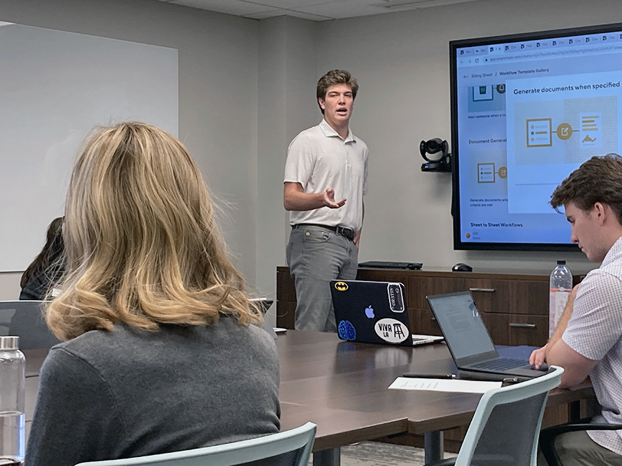 Jack Hixson presents project results