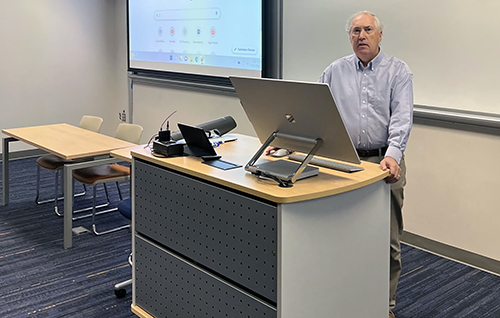 Jack Hopkins Jack Hopkins teaching in classroom