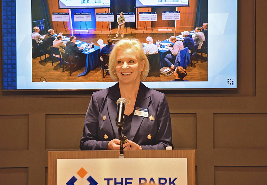 Jennifer Nay Jennifer Nay speaking at podium