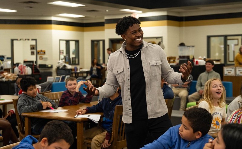 Jones in STEM-classroom