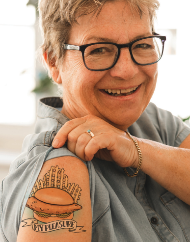 Loyal Customer with fan art tattoo