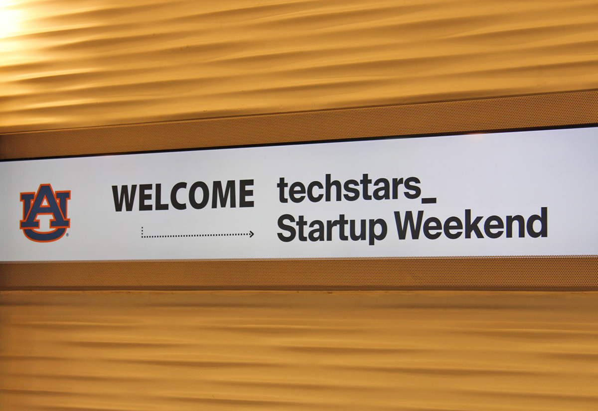 Techstars welcome sign Techstars welcome sign