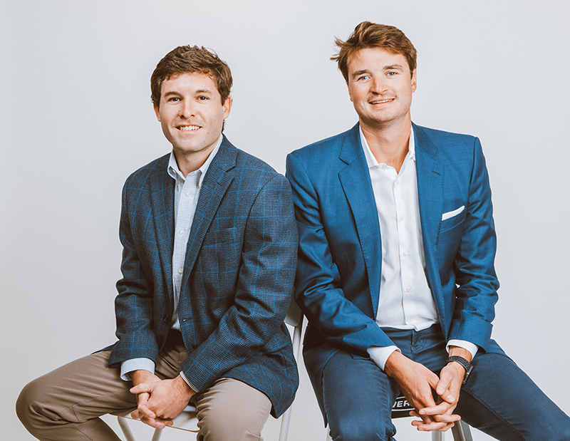 Alumnus Patrick Visintainer and biz partner Ware